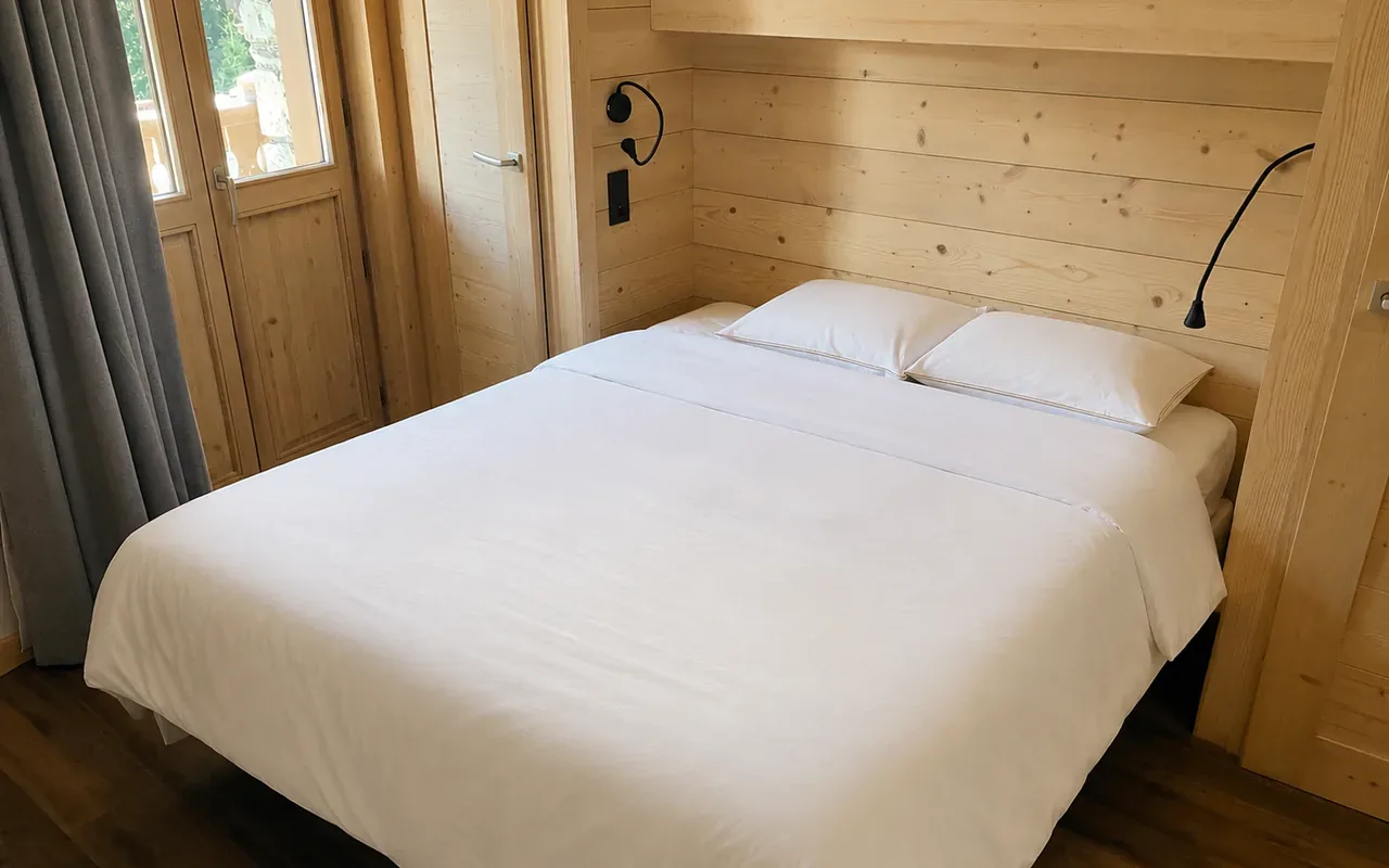 Après — Chambre de chalet refaite entre deux séjours